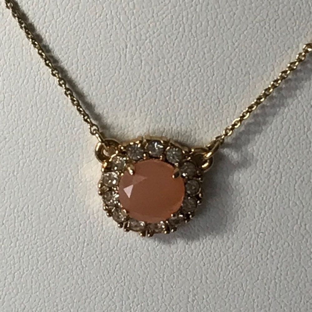 Kate Spade necklace with pink crystals
